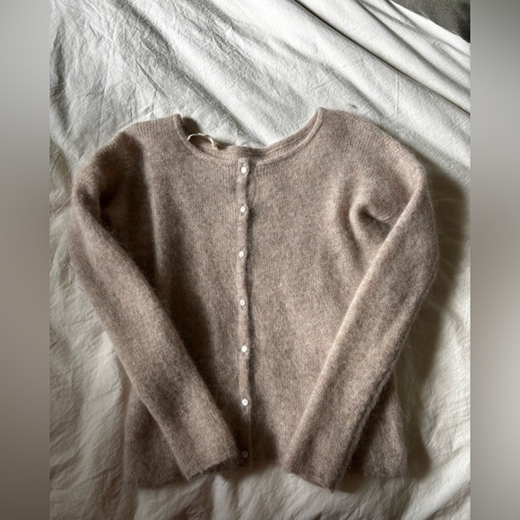 Sezane Gaspard Light Beige Cardigan XS - Picture 5 of 10